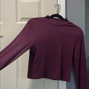 Long sleeve, crop top